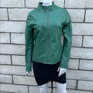 Kircilar reversible green Turkish leather jacket
